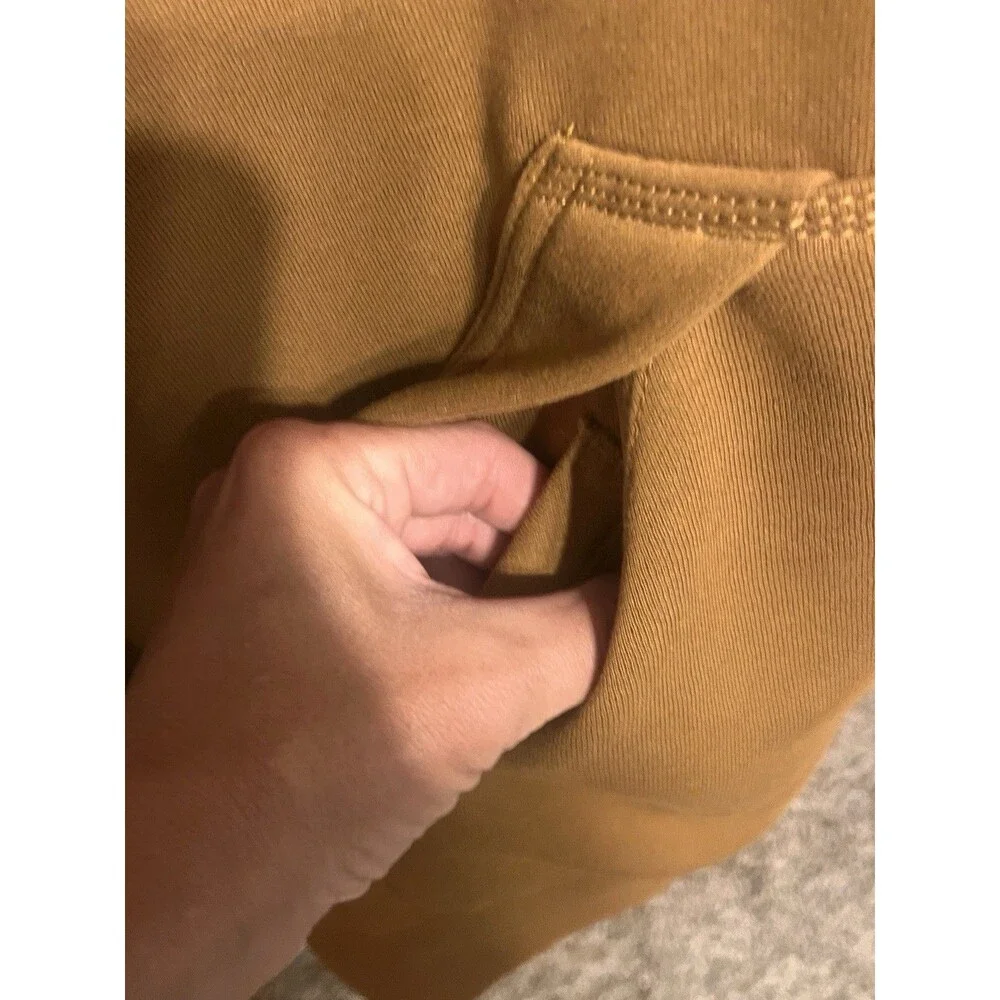 Carhartt Rain Defender Sherpa Lined Jacket Hoodie Mens 2XL Tan NWOT TS3308-M